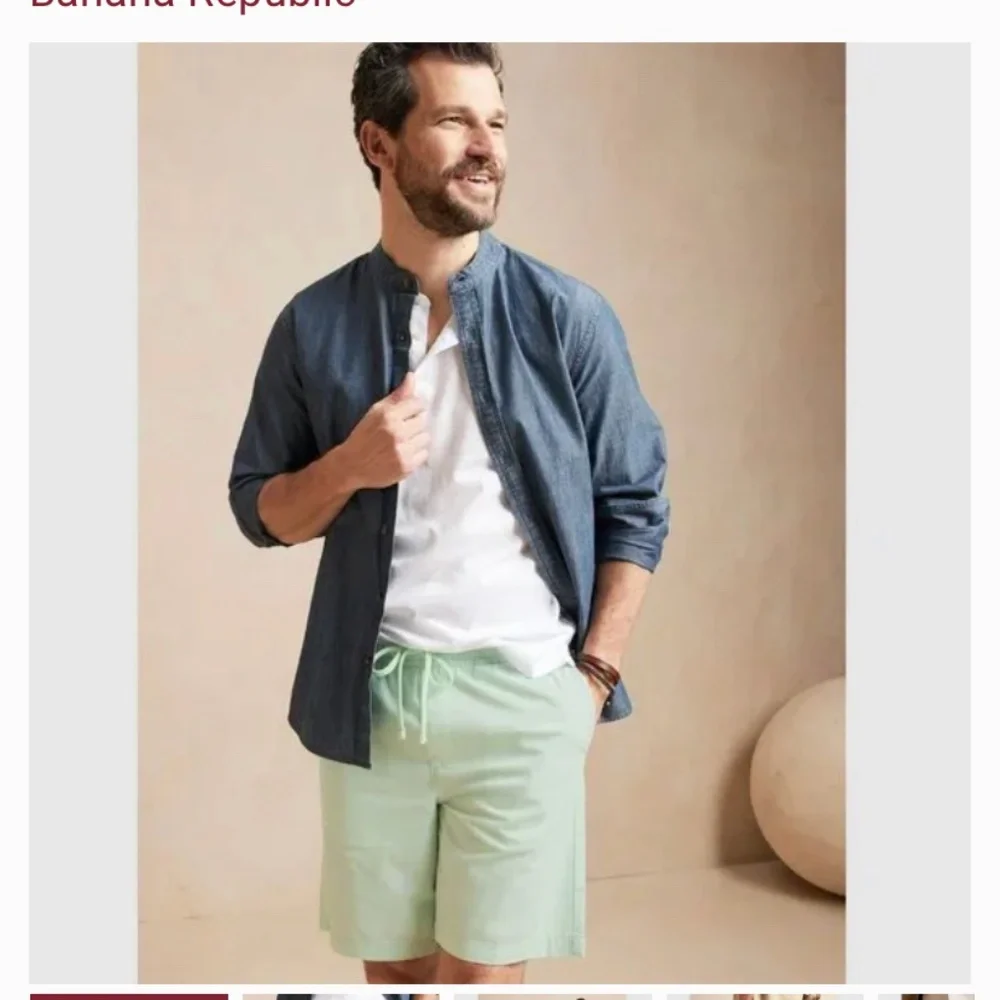 Banana‎ republic men’s deck shorts. NWT. Retail 76
